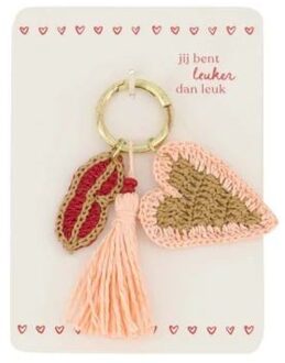 Zusss Sleutelhanger Hartje Multi