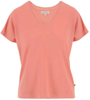 Zusss Stijlvolle T-shirt Zusss , Pink , Dames - M,S