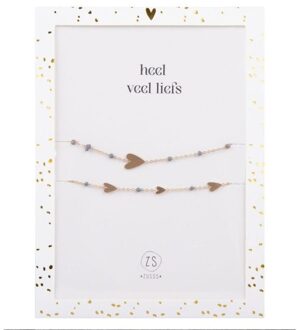 Zusss Vriendschapsarmbandje Zand/goud