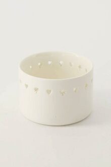 Zusss Waxinelichthouder Keramiek Hart/ster