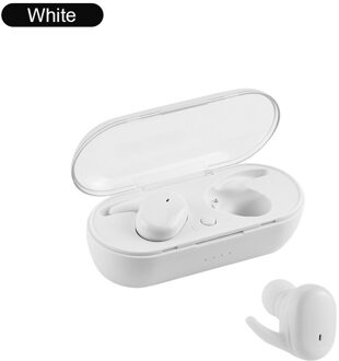Zuta Tws Bluetooth 5.0 Draadloze Stereo Oortelefoon Oordopjes In-Ear Ruisonderdrukking Waterdichte Hoofdtelefoon Met Opladen Case Y30 wit