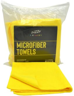 ZviZZer Microvezel doek Geel - 40x40cm - 10 stuks ZVMF004040FC