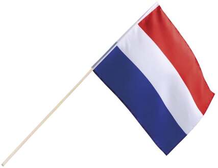 Zwaaivlag Nederland 30 X 45 Cm Rood/wit/blauw