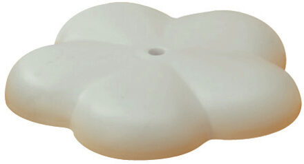 Zwaaivlaggen standaard - bloemvorm - 7,5 cm - voor handvlaggen/zwaaivlaggen Wit