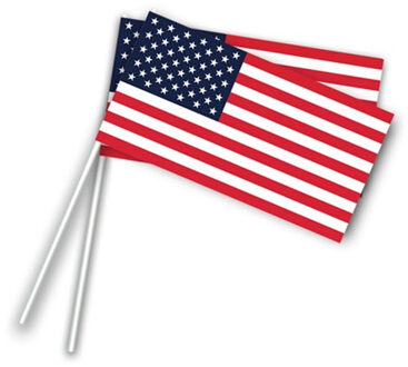 Zwaaivlaggetjes - Amerikaanse vlag - 50 stuks - Amerika - USA