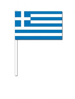 Zwaaivlaggetjes Griekenland 12 x 24 cm