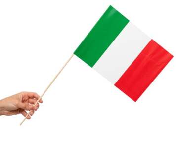 Zwaaivlaggetjes Italië 20x30cm (10st) Multikleur - Print