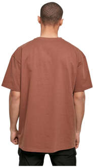 Zwaar oversized T-shirt - Bark - maat XS Bruin
