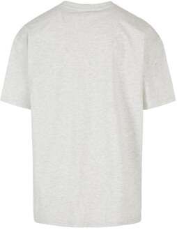 Zwaar oversized T-shirt - lichtgrijs - maat 2XL