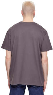 Zwaar oversized T-shirt - magneet - maat M Paars