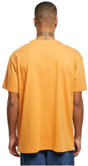 Zwaar oversized T-shirt - Oranje - S