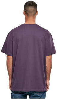 Zwaar oversized T-shirt - Purple Night - maat S Paars