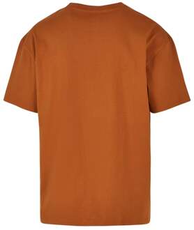 Zwaar oversized T-shirt - Toffee Oranje - 2XL
