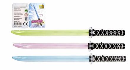 Zwaard met licht en geluid 66cm verschillende