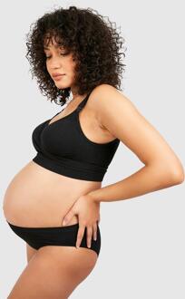 Zwangerschap Voedings Wikkel Bh, Black - S