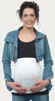 Zwangerschaps Buikband Baby Wit - S|M|