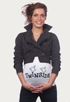 Zwangerschaps Buikband Twins Inside Wit - S|M|L|