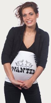 Zwangerschaps Buikband Wanted Twins Wit - S|M|L|