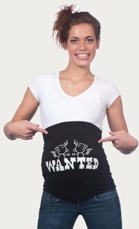 Zwangerschaps Buikband Wanted Twins Zwart - S|M|