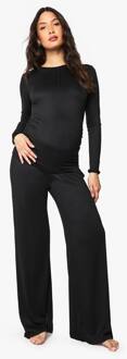 Zwangerschaps Nursing Lounge Set Met Knoopsluiting, Black - 38