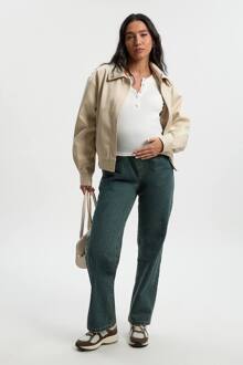 Zwangerschapsjeans Over De Buik Met Rechte Pijpen, Vintage Wash - 38