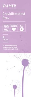Zwangerschapstest Valmed Pregnancy Test Stick 4 st