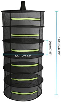 Zware Droogrek Opknoping Droog Netto Kruid Drogen Netto Nylon Mesh Vouwen Mesh Pouch Opknoping Mand Opvouwbare Dry Bag 6 layers