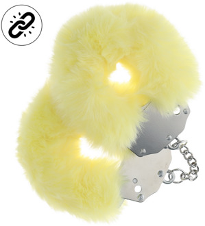Zware Fluffy Handboeien - Geel