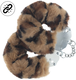 Zware Fluffy Handboeien - Luipaard