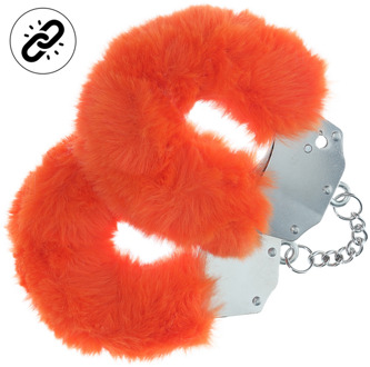 Zware Fluffy Handboeien - Oranje