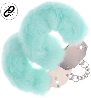 Zware Fluffy Handboeien - Poeder Groen