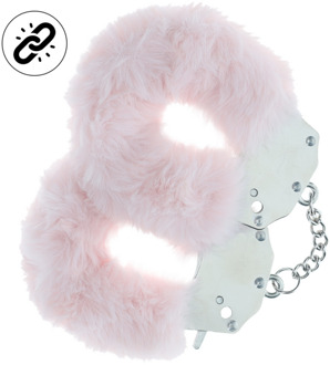 Zware Fluffy Handboeien - Poederroze