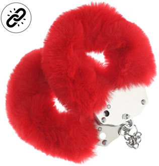 Zware Fluffy Handboeien - Rood