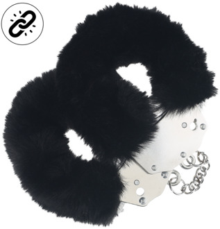 Zware Fluffy Handboeien - Zwart