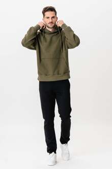 Zware hoodie - Leger Donkergroen - M