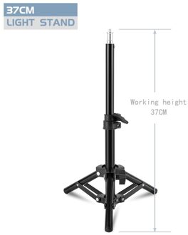 Zware Metalen Aluminium Light Stand Statief Voor Foto Studio Softbox Video Flash Reflector Verlichting Achtergrond Stand 37cm statief