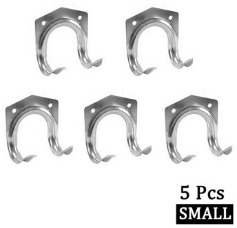 Zware Metalen Haak Garage Organizer Wall Mount Bike Hanger Wall Mount Haken Anti-Slip Opslag Ladder Haak Tuin tool klein dubbele hook-5