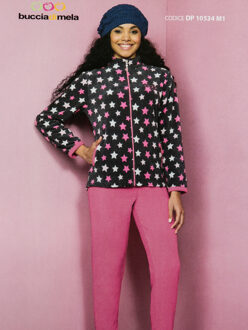 Zware Pyjama vrouw FUXIA / S