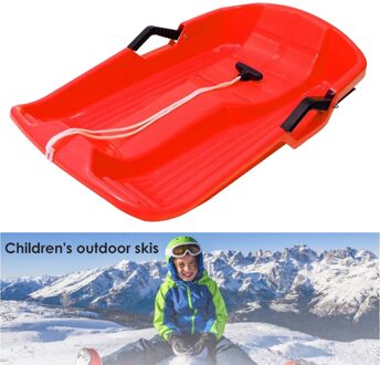 Zware Sport Skiën Pad Rodelen Snowboard Flexibele Pull Touw Handvatten Voor Kinderen Volwassen Slee Sneeuw Accessoires rood