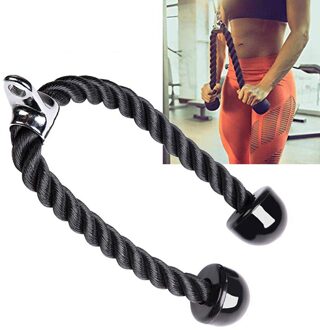 Zware Tricep Touw Buik Crunches Kabel Pull Down Zijtakken Biceps Spier Training Fitness Body Building Gym Pull Touw