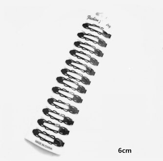 Zwart 12 Stks/set Metalen Haar Haarspeldjes Haarspelden Bb Hoofdbanden Haar Clips Voor Meisjes Womens Haarspelden Hair Styling Accessoires