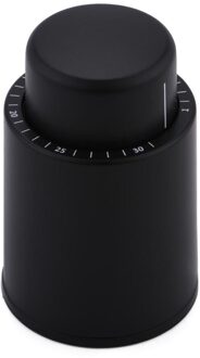 Zwart Abs Vacuüm Wijnfles Stopper Verzegelde Opslag Vacuüm Geheugen Wijn Stop Champagne Kurk Push Stijl Wijnkurken Bar Gereedschap