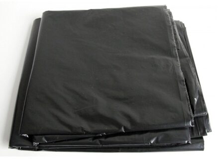 Zwart afdekfolie / dekfolie - 4 x 6 meter - polypropyleen grondfolie / dekkleed