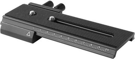 Zwart Aluminium Legering Fine Tuning Lp-01 2 Way Macro Focusing Rail Slider Voor Digitale Slr Close-Up fotografie Voor Macro-opnamen