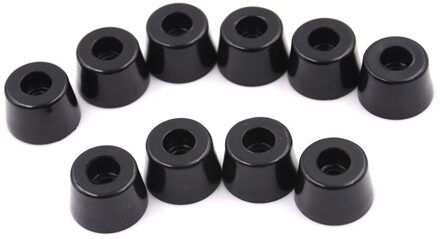 Zwart Anti-Slip Glijdt Shock Floor Protector Schroef Op Pad Zachte Rubber Meubels Stoel Tafel Voeten Been Bodem