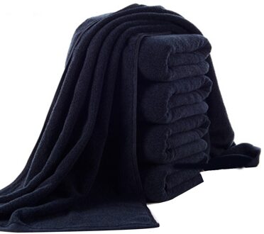 Zwart Badhanddoek Pure Katoen Zachte Handdoek Voor Badkamer Hotel Machine Wasbaar BOM666 400g Bath Towel