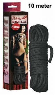 Zwart bondage touw