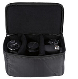 Zwart Dslr Partition Padded Camera Bag Insert Case Divider Waterdichte Ingebouwde Insert Camera Tas