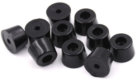 Zwart Duable 10Pcs Zachte Rubberen Meubels Stoel Tafel Voeten Been Bodem Anti-Slip Glijdt Shock Floor Protector Schroef op Pad