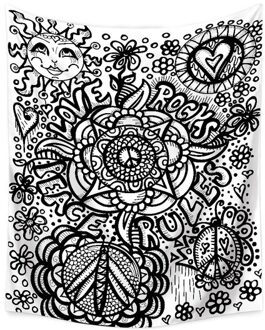 Zwart En Wit Boho Creatieve Tapestry Rechthoekige Slaapkamer Bohemian Moon Star Home Decor Achtergrond Decoratie Muur Opknoping 4